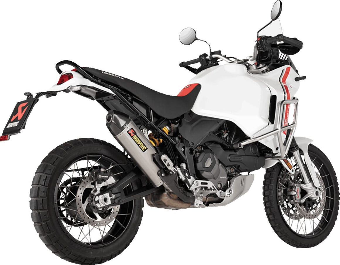 Akrapovic Slip-On Line uitlaatdemper zwart - Ducati DESERT X (2022-2024) | Femon Parts