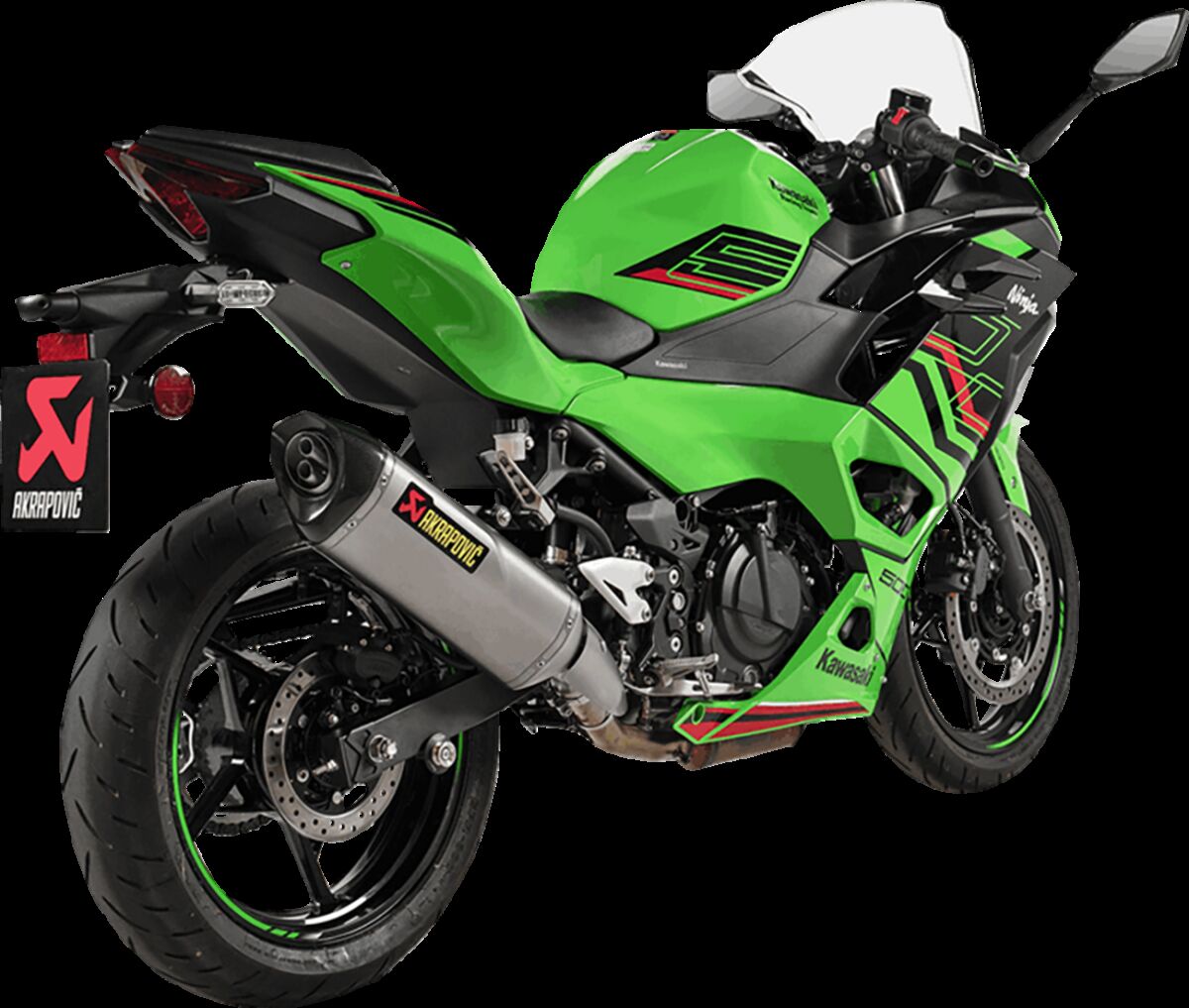 Akrapovic Slip-On Line uitlaatdemper zwart - Kawasaki 40th Anniversary / NINJA 500 e.a. (2024-2025) | Femon Parts