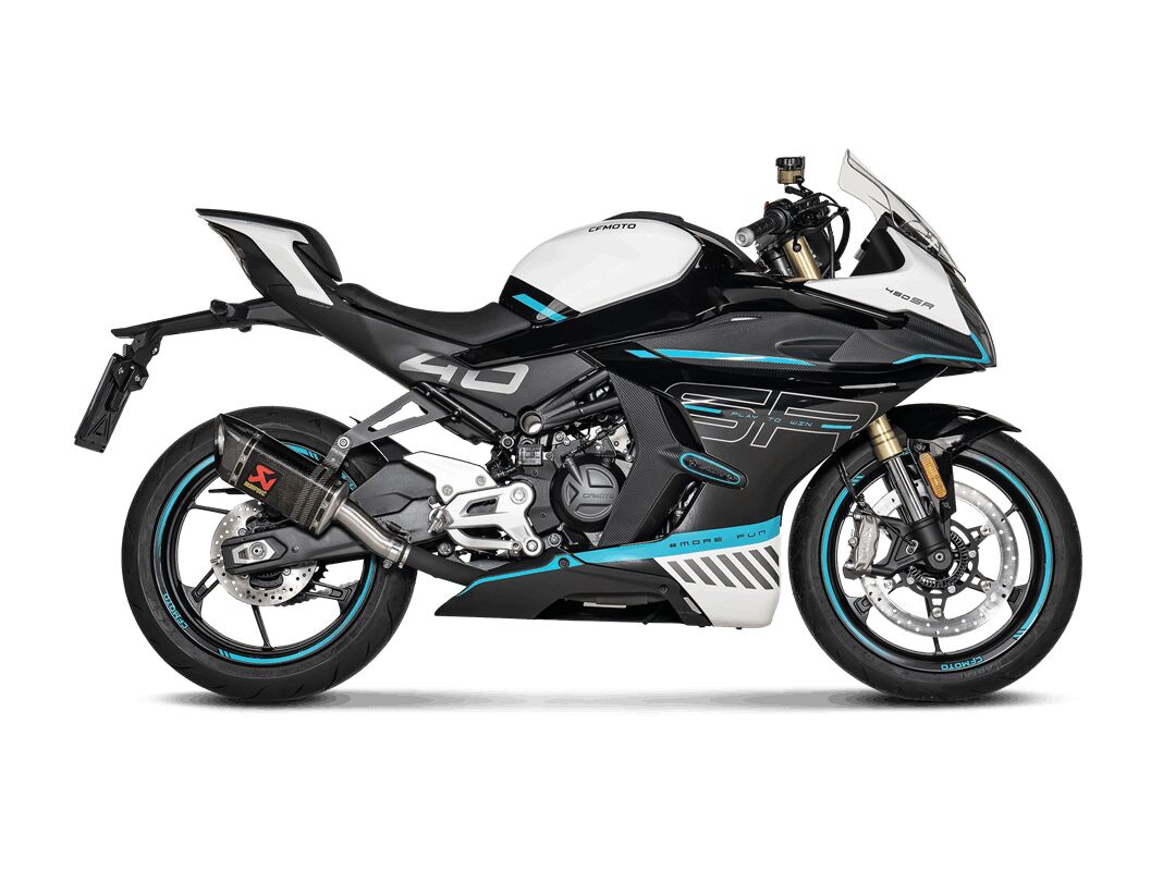 Akrapovic Slip-On Line uitlaatdemper zwart - Cf Moto NK 450 / SR 450 e.a. (2024-2025) | Femon Parts