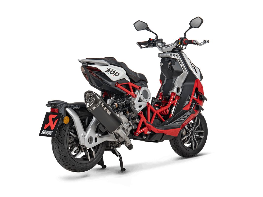 Akrapovic Slip-On Line uitlaatdemper zwart - Italjet DRAGSTER 300 (2024-2025) | Femon Parts