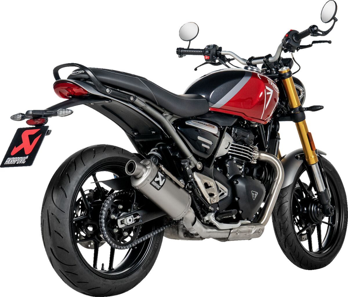 Akrapovic Slip-On Line uitlaatdemper - Triumph SCRAMBLER 400 X / SPEED 400 (2024-2025) | Femon Parts