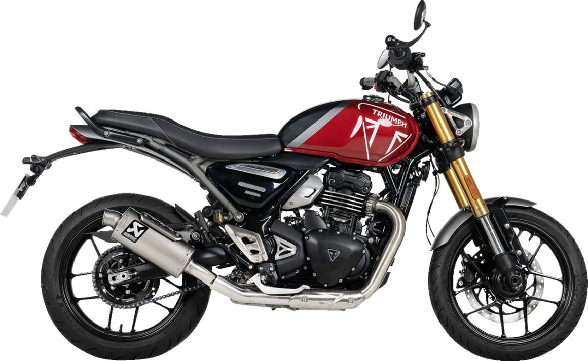 Akrapovic Slip-On Line uitlaatdemper - Triumph SCRAMBLER 400 X / SPEED 400 (2024-2025) | Femon Parts