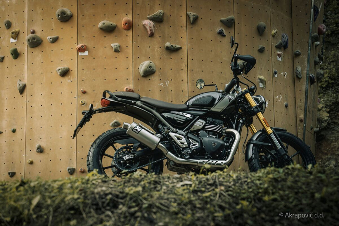 Akrapovic Slip-On Line uitlaatdemper - Triumph SCRAMBLER 400 X / SPEED 400 (2024-2025) | Femon Parts