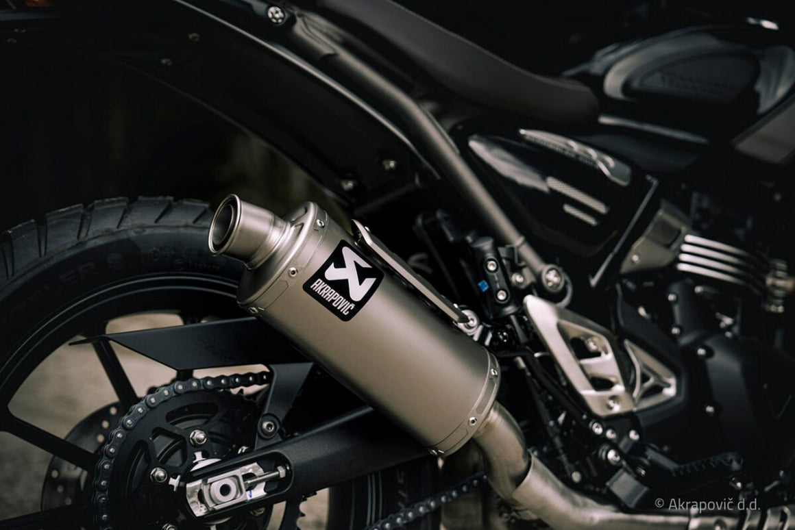 Akrapovic Slip-On Line uitlaatdemper - Triumph SCRAMBLER 400 X / SPEED 400 (2024-2025) | Femon Parts