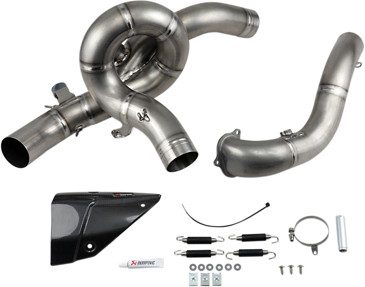Akrapovic Replacement uitlaatbocht en middenpijp titanium - Ducati DVT / DVT D|Air e.a. (2015-2017) | Femon Parts