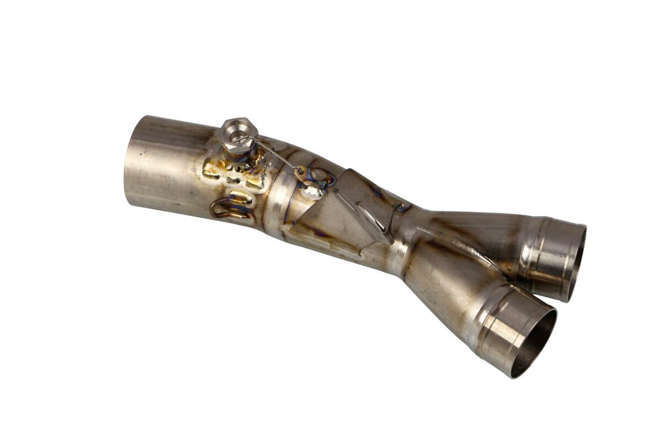 Akrapovic uitlaatbocht en middenpijp zilver - Yamaha YZF R6 (2008-2018) | Femon Parts