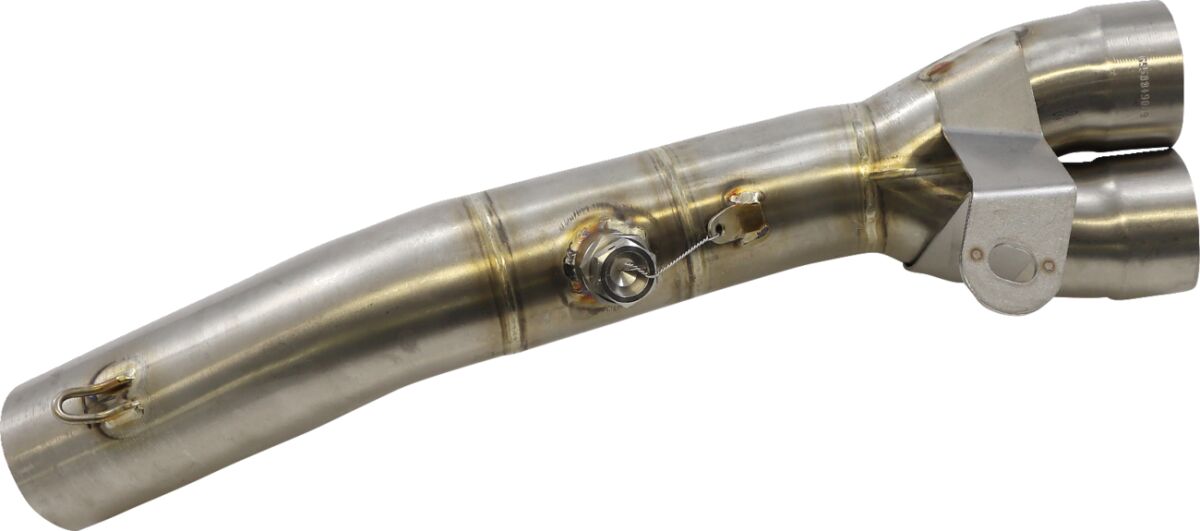 Akrapovic uitlaatbocht en middenpijp zilver - Kawasaki Ninja / Ninja 40th Anniversary e.a. (2019-2025) | Femon Parts