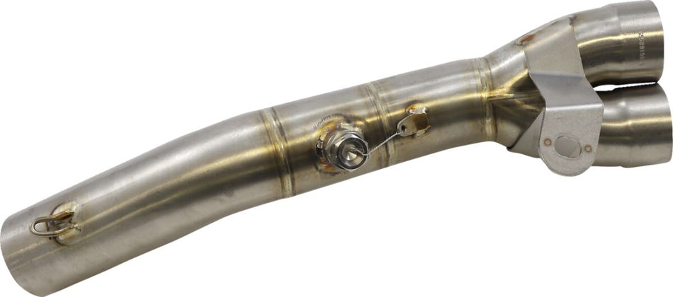 Akrapovic uitlaatbocht en middenpijp zilver - Kawasaki Ninja / Ninja 40th Anniversary e.a. (2019-2025) | Femon Parts