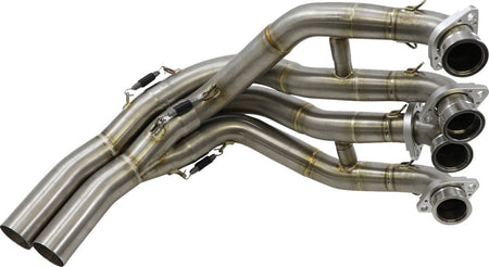Akrapovic uitlaatbocht en middenpijp zilver - Kawasaki Ninja / Ninja 40th Anniversary e.a. (2019-2025) | Femon Parts