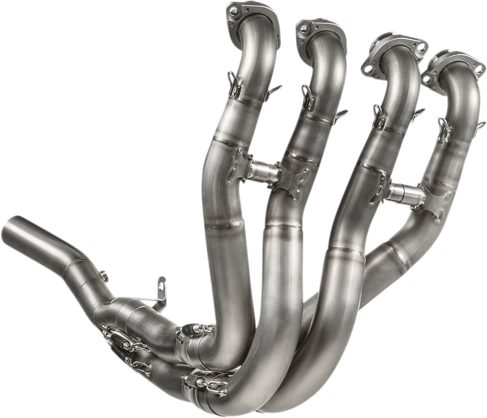 Akrapovic uitlaatbocht en middenpijp zilver - Kawasaki Ninja / Ninja 40th Anniversary e.a. (2019-2025) | Femon Parts