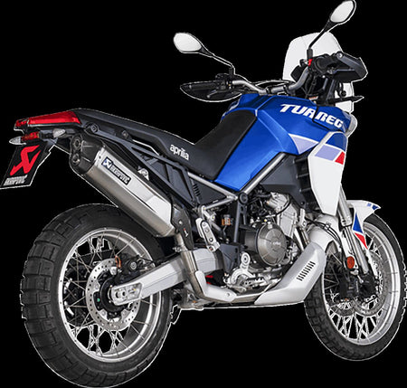 Akrapovic uitlaatbocht en middenpijp roestvrij staal - Aprilia TUAREG 660 (2022-2024) | Femon Parts