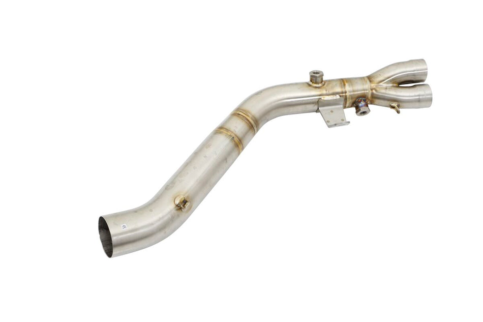 Akrapovic uitlaatbocht en middenpijp zilver - Yamaha MT-09 / MT-09 SP (2024-2025) | Femon Parts