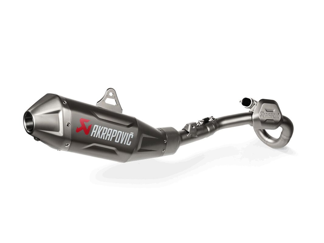 Akrapovic Evolution Line volledig uitlaatsysteem offroad titanium - Honda CRF-450 (2021-2024) | Femon Parts
