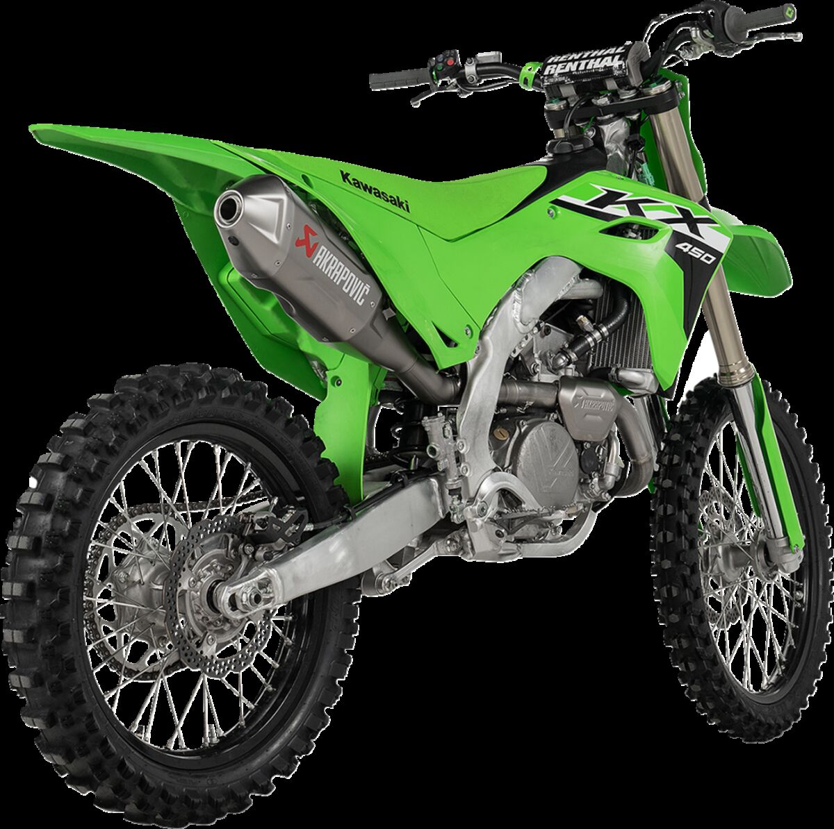 Akrapovic Evolution Line volledig uitlaatsysteem offroad - Kawasaki KX-450 (2024-2026) | Femon Parts