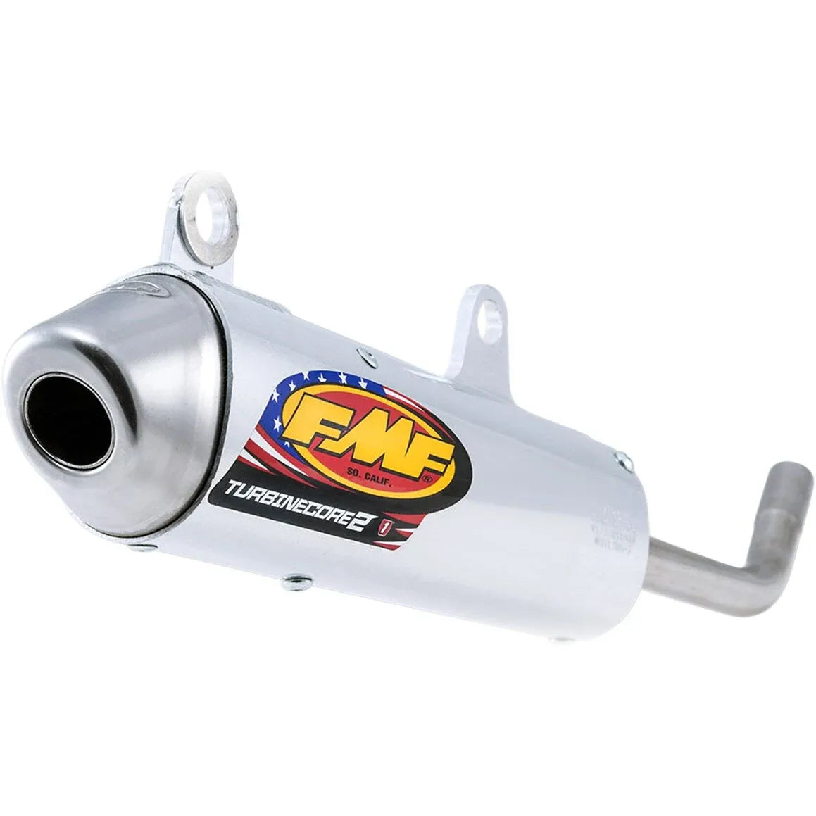 FMF Racing TurbineCore 2 uitlaatdemper offroad zilver - Husqvarna TC-250 / TE-250 e.a. (2017-2018) | Femon Parts
