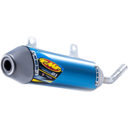 FMF Racing Powercore 2.1 uitlaatdemper offroad blauw - Husqvarna TC-250 / TE-250 e.a. (2017-2018) | Femon Parts