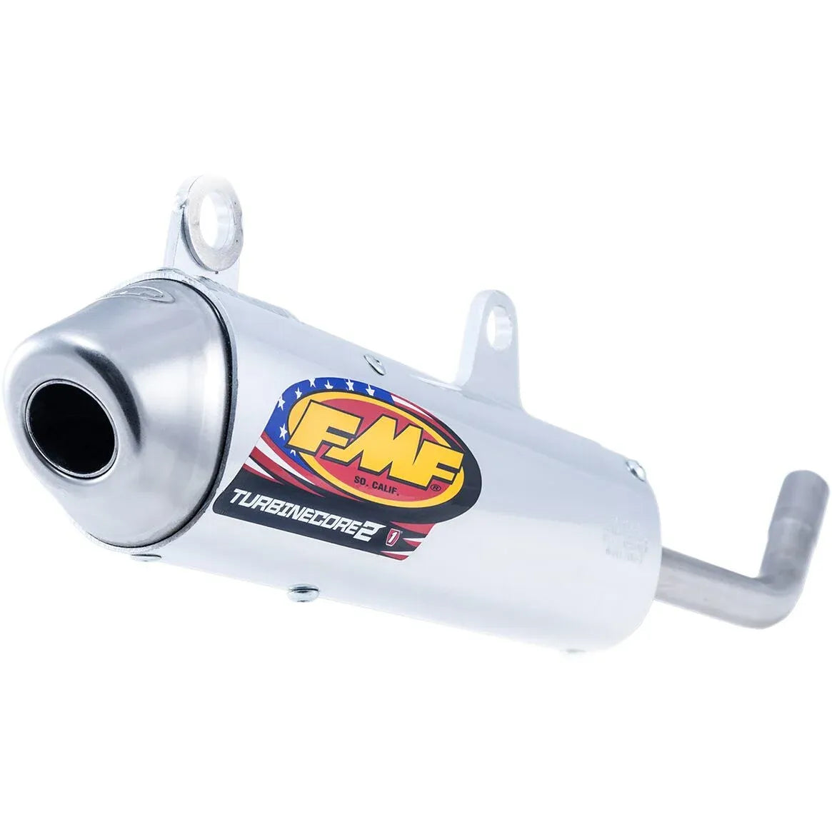 FMF Racing TurbineCore 2 uitlaatdemper offroad zilver - Yamaha YZ-65 (2018-2026) | Femon Parts