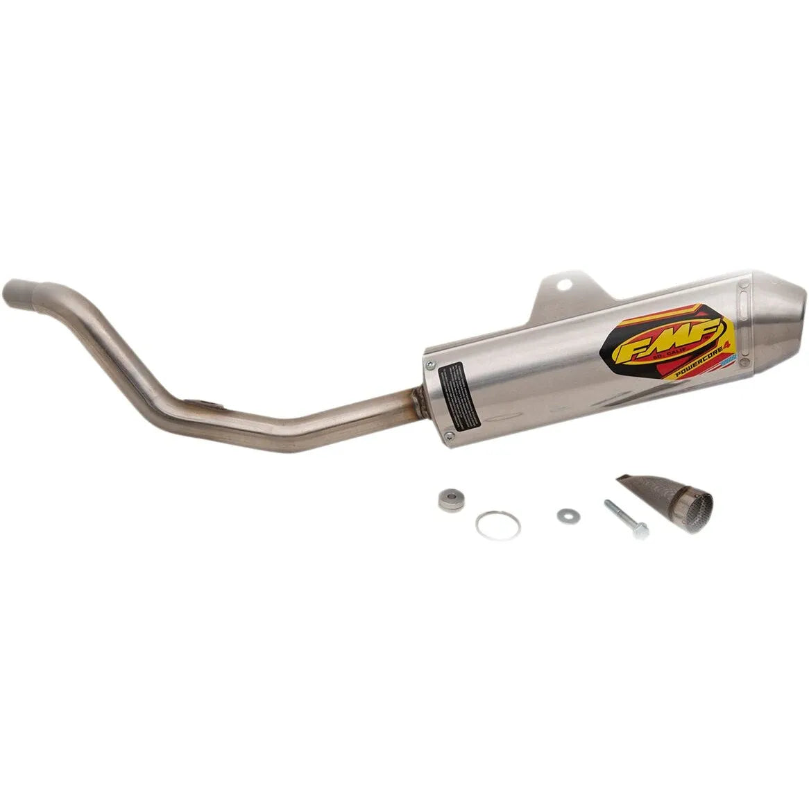 FMF Racing Powercore 4 uitlaatdemper offroad zilver - Honda (2019-2025) | Femon Parts