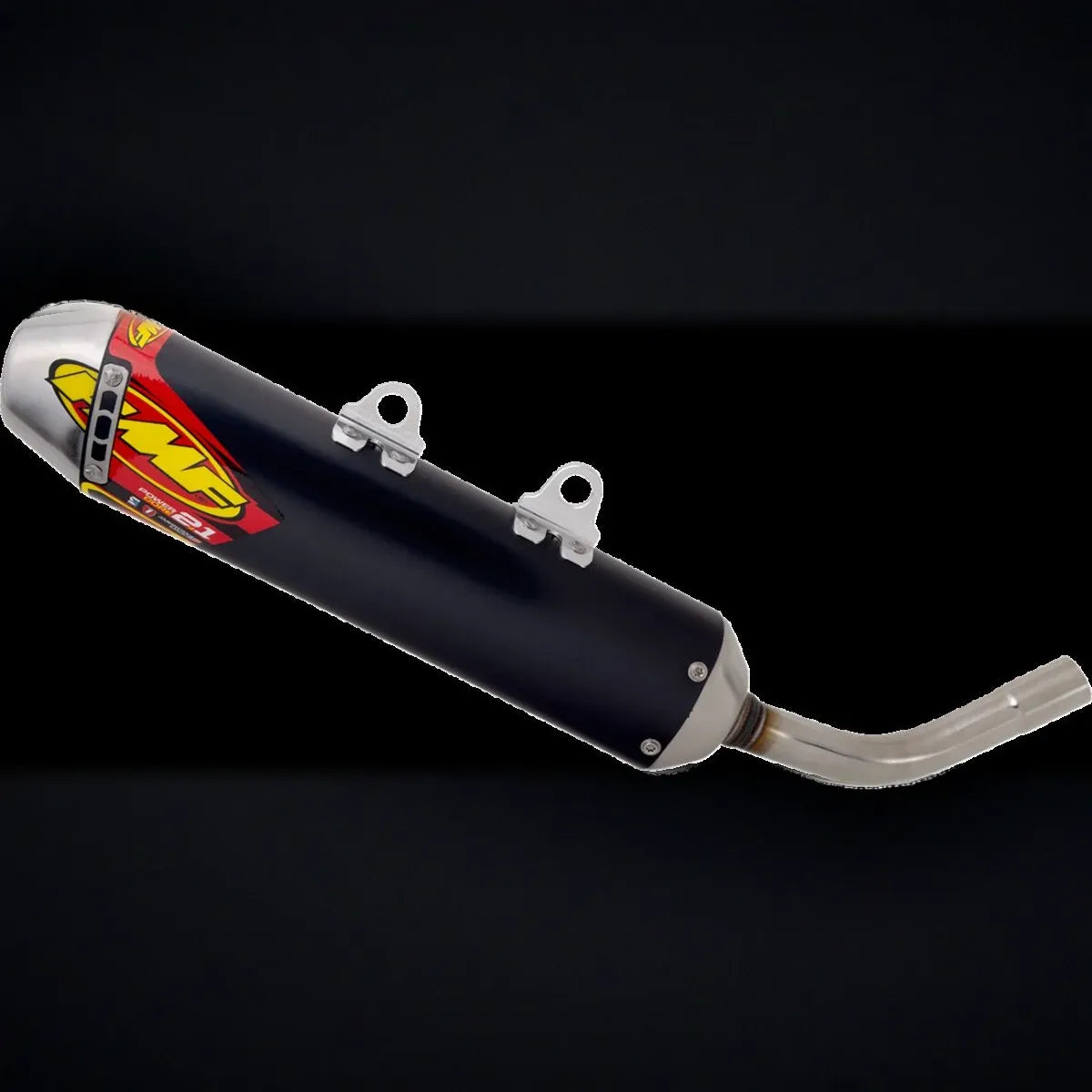 FMF Racing Powercore 2.1 uitlaatdemper offroad zwart - Beta RR-200 2T / RR-250 2T e.a. (2020-2025) | Femon Parts