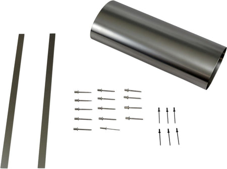 Akrapovic Muffler Sleeve vervangende uitlaat onderdelen zilver | Femon Parts