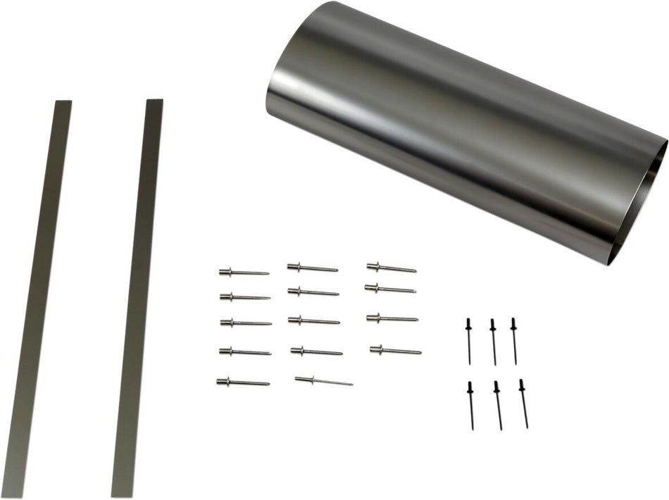 Akrapovic Muffler Sleeve vervangende uitlaat onderdelen zilver | Femon Parts