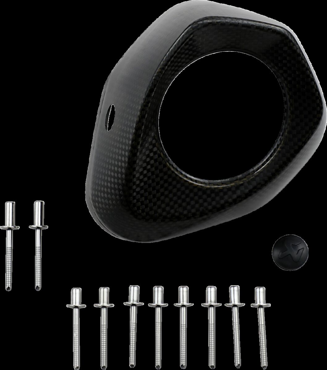 Akrapovic vervangende uitlaat onderdelen zwart | Femon Parts