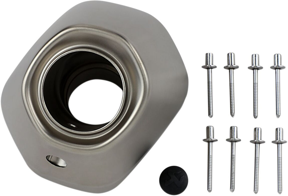 Akrapovic Muffler End Cap vervangende uitlaat onderdelen zilver | Femon Parts