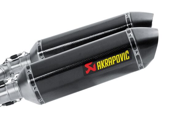 Akrapovic Slip-On Line vervangende uitlaat onderdelen zwart | Femon Parts
