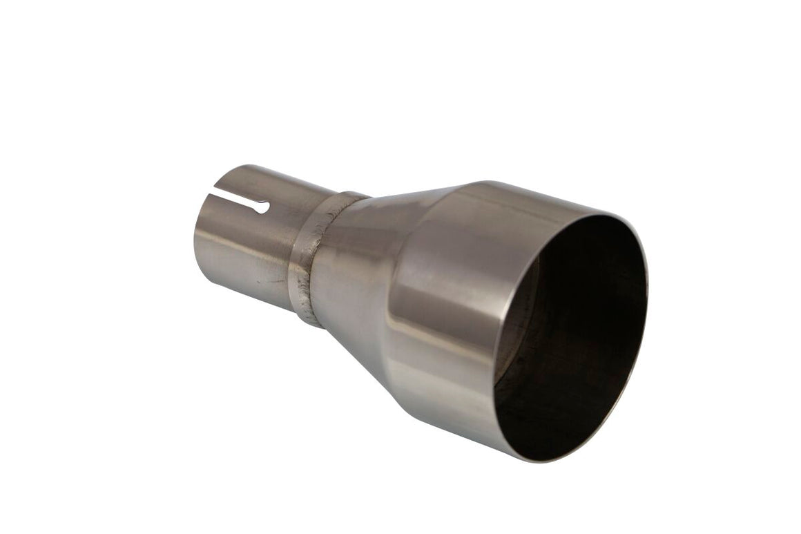 Akrapovic Mid Pipe vervangende uitlaat onderdelen zilver - Aprilia Black Line / SPORTCITY CUBE 125 LC e.a. | Femon Parts