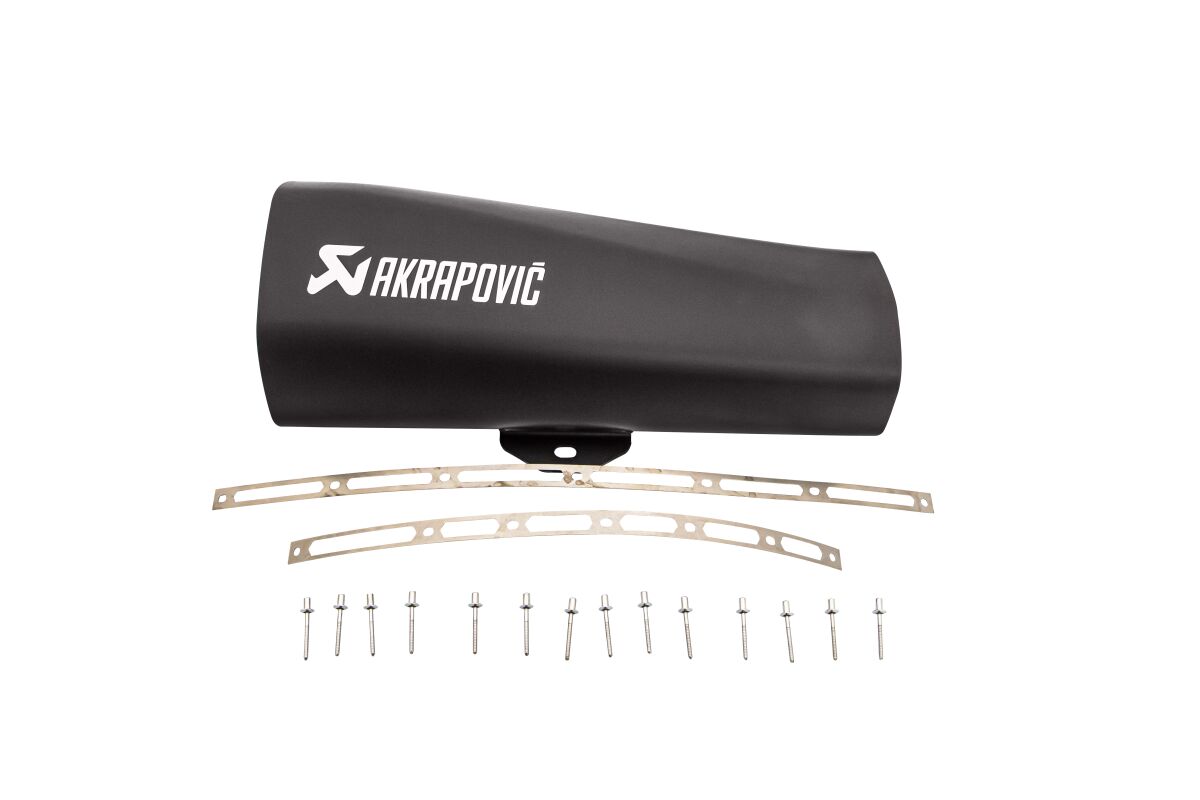 Akrapovic Muffler Sleeve vervangende uitlaat onderdelen zwart - Gilera 10th Anniversary / Business e.a. | Femon Parts