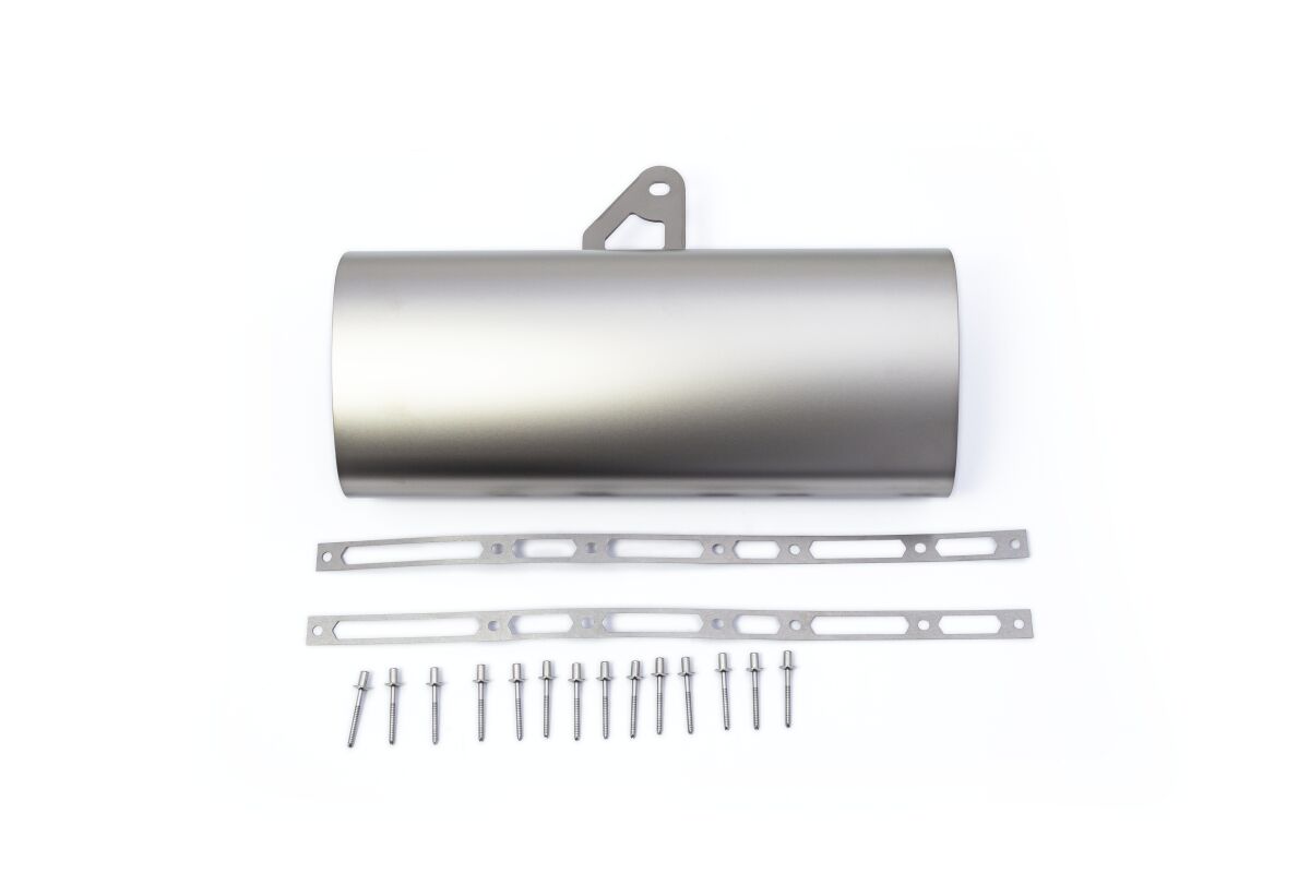 Akrapovic Muffler Sleeve vervangende uitlaat onderdelen zilver - Suzuki GSX R-1000 (2017-2025) | Femon Parts