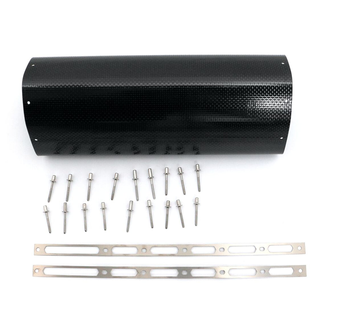 Akrapovic Muffler Sleeve vervangende uitlaat onderdelen zwart - Sym MAXSYM 500 TL (2020) | Femon Parts