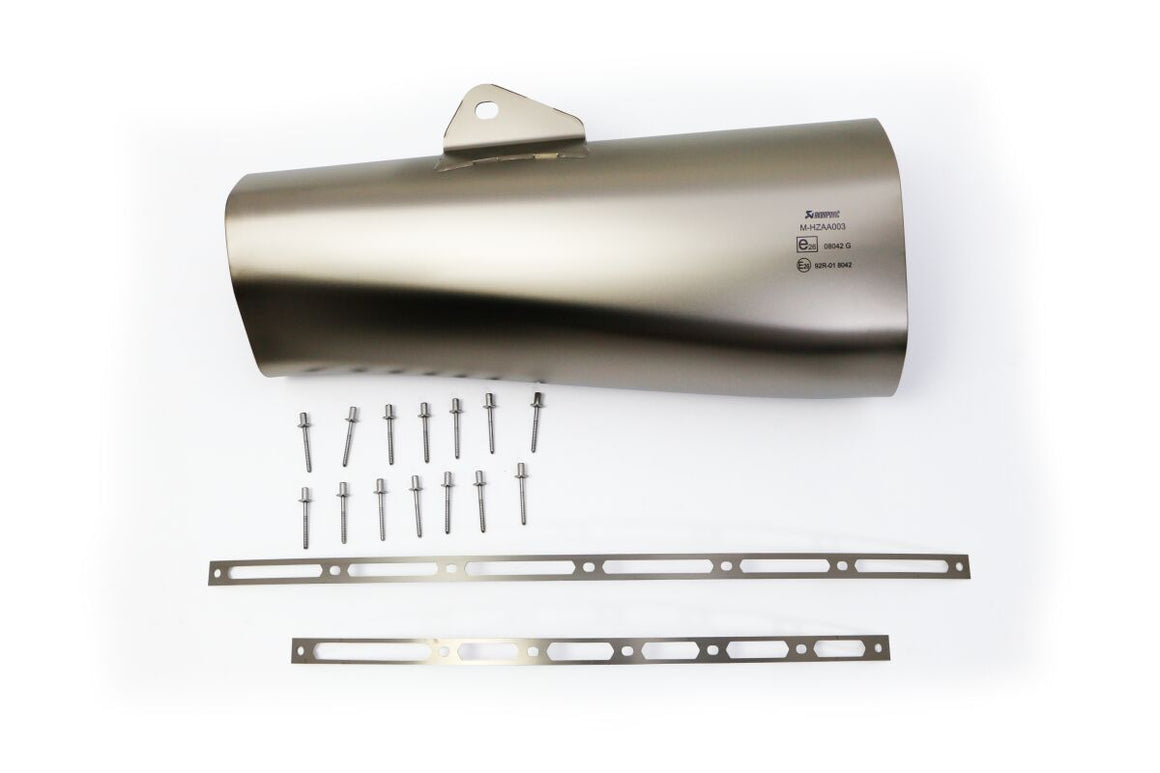 Akrapovic Muffler Sleeve vervangende uitlaat onderdelen zilver - Yamaha T-Max / T-Max DX e.a. (2017-2019) | Femon Parts