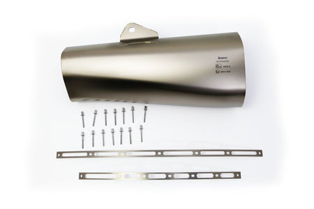 Akrapovic Muffler Sleeve vervangende uitlaat onderdelen zilver - Yamaha T-Max / T-Max DX e.a. (2017-2019) | Femon Parts