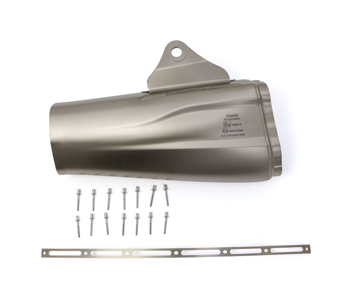 Akrapovic Muffler Sleeve vervangende uitlaat onderdelen zilver - Kawasaki Ninja / Ninja 30th Anniversary | Femon Parts