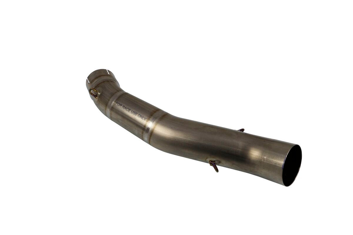 Akrapovic Mid Pipe vervangende uitlaat onderdelen zilver - Aprilia TUONO V4 1100 (2017-2020) | Femon Parts