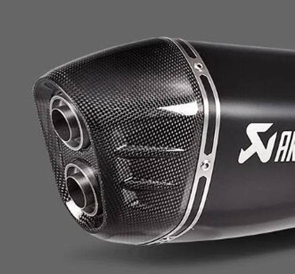 Akrapovic Muffler End Cap vervangende uitlaat onderdelen zwart - Kawasaki H2 1000 SX / Ninja e.a. (2018-2020) | Femon Parts