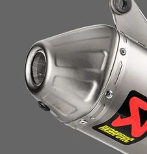 Akrapovic Muffler End Cap vervangende uitlaat onderdelen zilver - Yamaha WR-250 F / YZ-250 F (2018-2024) | Femon Parts