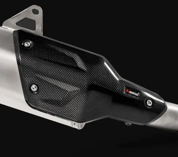 Akrapovic Heat Shield vervangende uitlaat onderdelen zwart - Kawasaki KLZ 1000 / Versys e.a. (2019-2024) | Femon Parts
