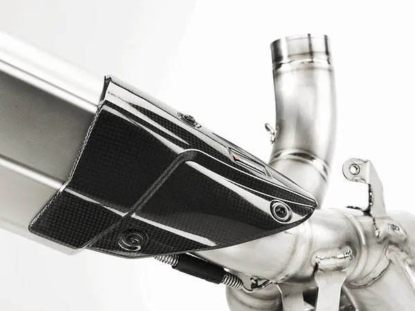 Akrapovic Heat Shield vervangende uitlaat onderdelen zwart - Yamaha MT-10 (2016-2020) | Femon Parts