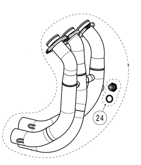 Akrapovic Replacement vervangende uitlaat onderdelen roestvrij staal - Yamaha | Femon Parts