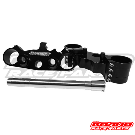 BOANO CNC kroonplaten voor KYB 48 mm voorvork, zwart of rood - Honda Africa Twin