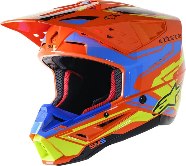 Helm SM5 ACT2 Oranje/Carbon/Geel