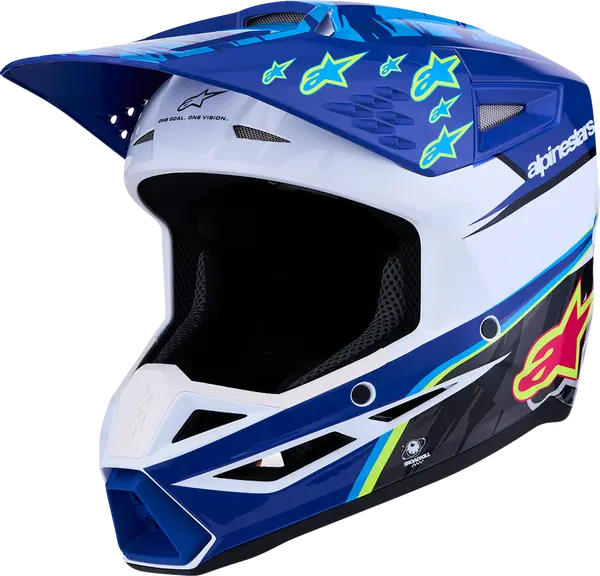 Alpinestars Helm Jeugd SM3 FALCON Blauw/Zwart/Roze