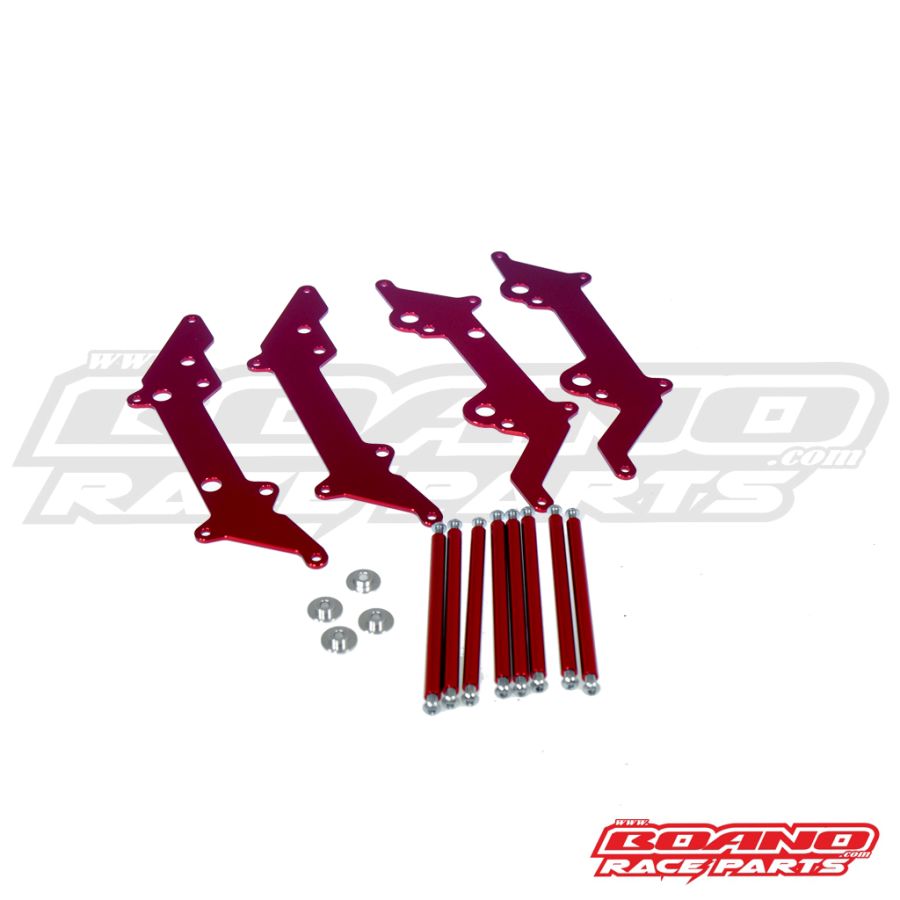 BOANO radiatorbeschermset, rood - Beta 125-430 RR/X-Pro/Race/RX (2020-2026)