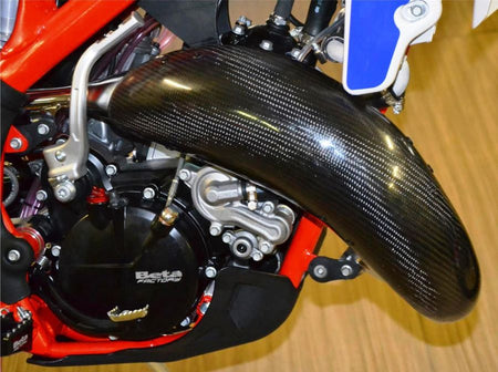 BOANO carbon uitlaatbescherming - Beta RR 125 2T Racing (2019) en standaard (2020)
