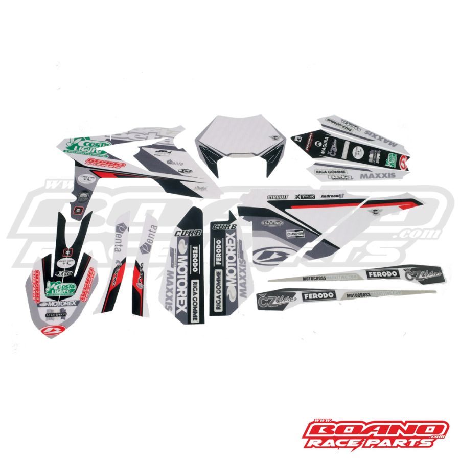 BOANO stickerkit Team Boano 2018, grijs - Beta RR 2T/4T (2018-2019)