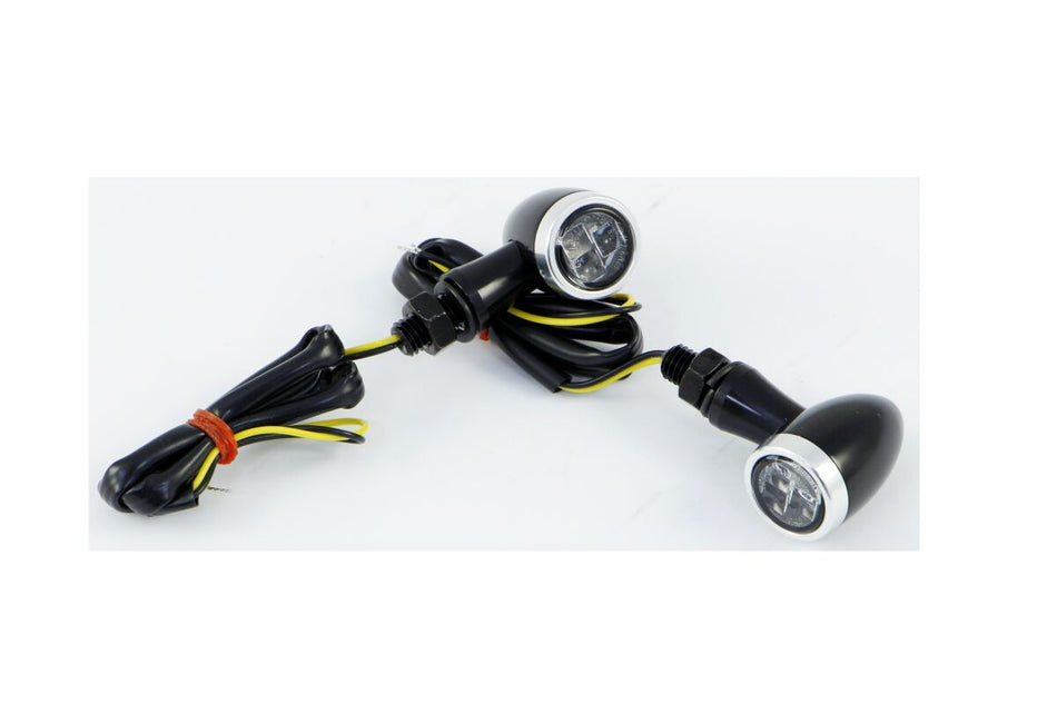 Parts Europe LED Bullet Turn Signal Lights with Rings 20201391