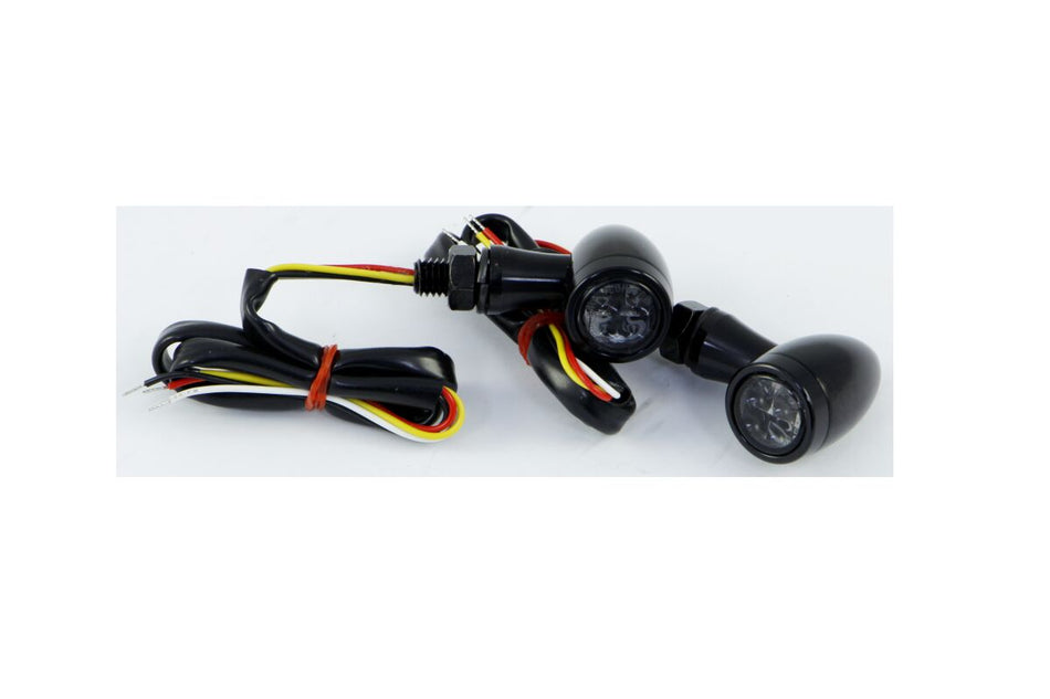 Parts Europe LED Bullet Turn Signal Lights with Rings 20201392