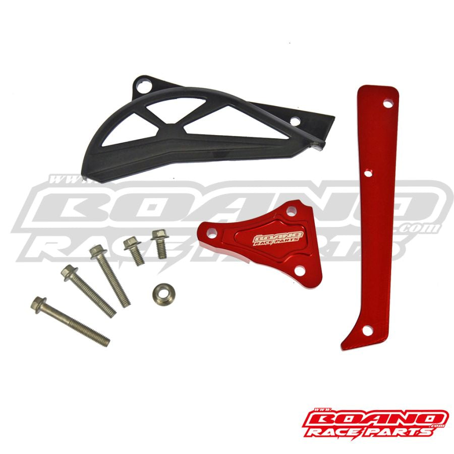 BOANO koppelingsrepeater- en voortandwielbescherming, rood - Beta 350/390/430 4T RR/X-Pro/Race/RX (2020-2026)
